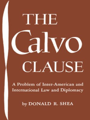 cover image of The Calvo Clause